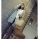 Maternity Long Coat , Casual/Work Long Sleeve Acrylic