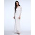 Women's Sexy Beach Casual Party Plus Size V Neck Bodycon Lace Maxi Dress