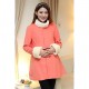 Maternity Long Coat , Casual Long Sleeve Cotton/Polyester