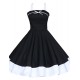 Women's Halter 50s Vintage Plus Sizes Swing Dress