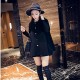 Maternity Long Coat , Casual Long Sleeve Tweed