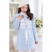 Maternity Long Coat , Casual/Lace Long Sleeve Cotton/Polyester