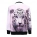 Women's Print Multi-color Hoodies , Casual / Day Round Neck Long Sleeve