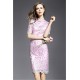 Women's Street chic Print Sheath Dress,Stand Above Knee Polyester