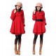 Women's Cape Korean Plus Size with Belt Woolen Blend Maternity Trench Coat