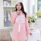 Maternity Long Coat , Casual/Lace Long Sleeve Cotton/Polyester