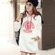 Women's Preppy Style Hood Long Sleeve Straight Warm Hoodies