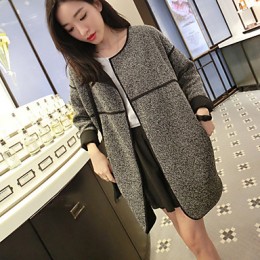 Maternity Regular Coat , Casual Long Sleeve Wool Blends