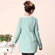 Maternity's Fall And Winter Woolen Round Collar Bowknot Double Breasted Coat